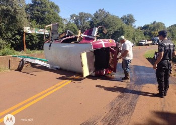 Bonaerense despistó con su motorhome en Ruiz de Montoya
