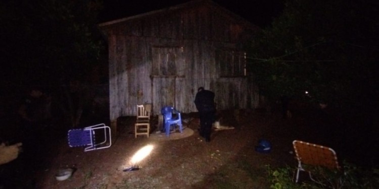 La casa donde sucedieron los disparos