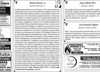 Fúnebres del Domingo 19 de Marzo de 2023