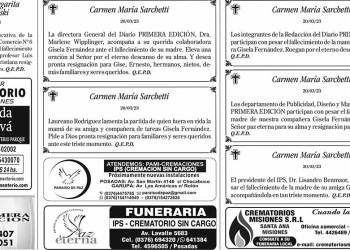 Fúnebres del Martes 21 de Marzo de 2023