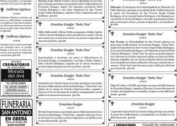Fúnebres del Miércoles 15 de Marzo de 2023