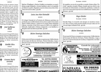 Fúnebres del Miércoles 22 de Marzo de 2023