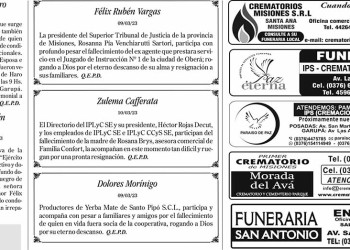 Fúnebres del Sabado 11 de Marzo de 2023