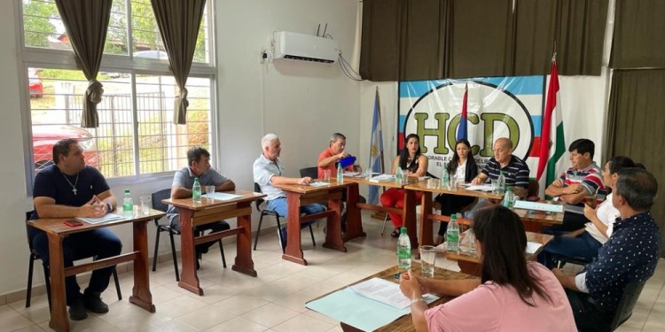 CON VOZ Y VOTO. Alejandro Borges (primero izq.), asumió en lugar del “Turu”, quien se pasó a la renovación. El PAyS reclama la banca para sí.