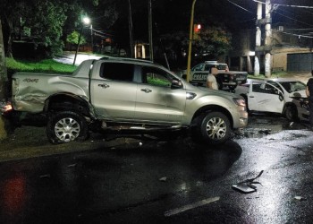 Choque entre camionetas dejó una persona lesionada