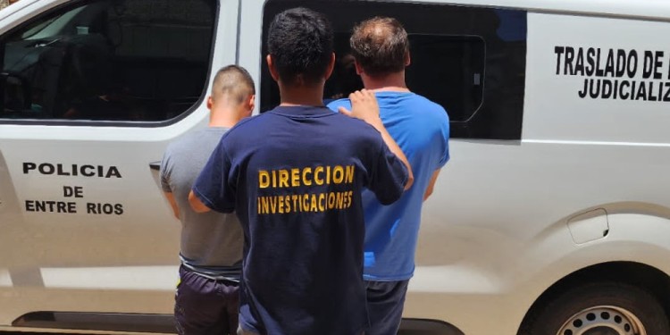 DETENCIÓN. Los sospechosos fueron capturados en Posadas y trasladados a Entre Ríos el 27 de enero.