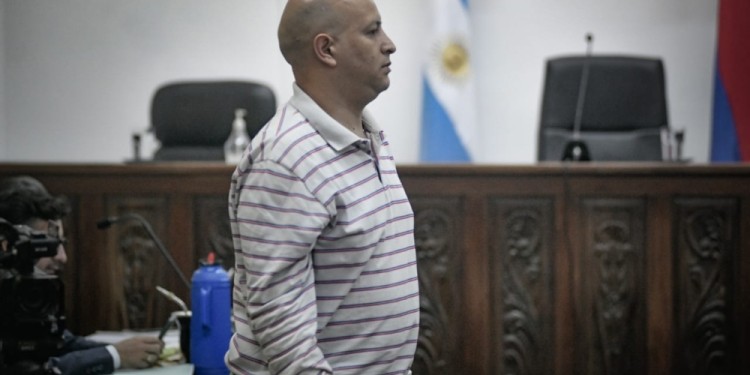 ACUSADO. Martín Monzón en debate a más de siete años del femicidio de la menor Horacelia Génesis Marasca.