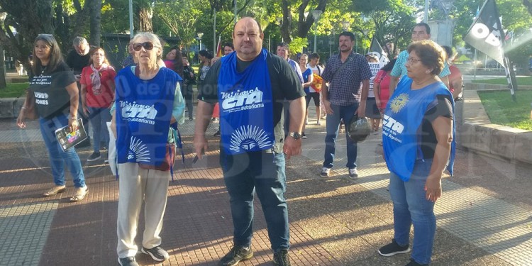 En Posadas, integrantes de SUTRAS se movilizaron por las calles céntricas.