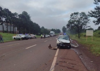 Un bebé y un hombre resultaron heridos en un choque