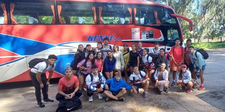 LA LEGIÓN. Los misioneros rumbo a Rosario, para participar del Argentino U20.