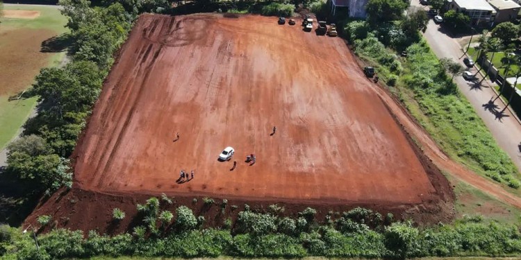 PREDIO. El terreno ya está preparado para comenzar con las obras.