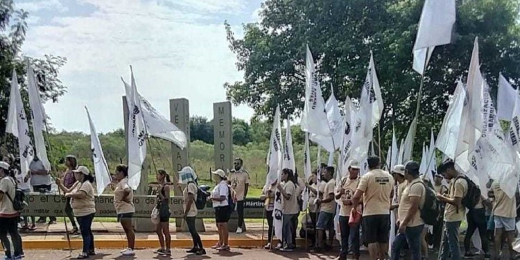 EXIGENCIA. Los Tupac Amaru están obligados hoy a participar del acto político de presentación de la candidatura de Rolo Roa para intendente de Garupá.