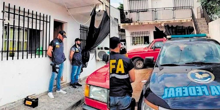 LA VIVIENDA. La policía utilizó una “bomba atontadora” y arietes para ingresar a la casa y detener al hombre.