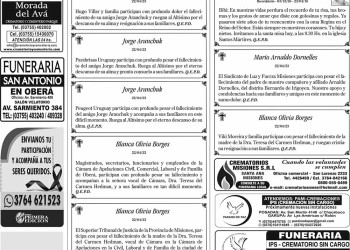 Fúnebres del Domingo 23 de Abril de 2023