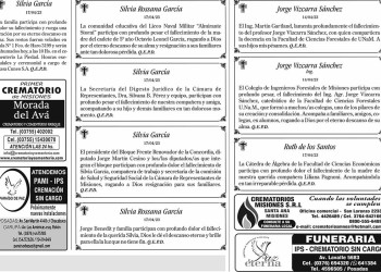 Fúnebres del Martes 18 de Abril de 2023