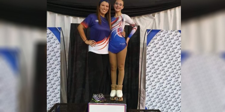 EXPECTATIVA. La eldoradense González Redes junto a la profe María Bravo. (C.Reble).