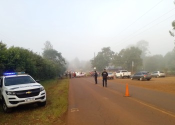 Autoconvocados cortan la ruta costera 2 en 25 de Mayo