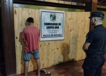 Arrestaron a un hombre que atacó con un machete a una pareja en Santa Ana