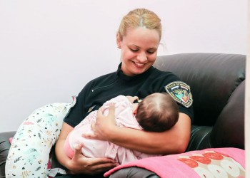 Espacio de lactancia en la policía