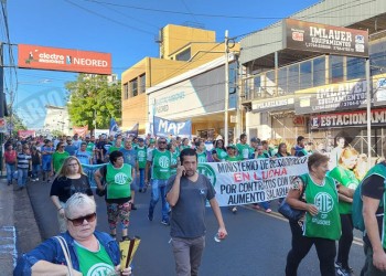 Estatales se movilizaron por el centro de Posadas