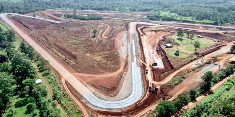 NUEVA POSTAL. Así luce el Enrique Seeber de la Capital del Trabajo. Las obras avanzan a pasos agigantados. (C. Reble)