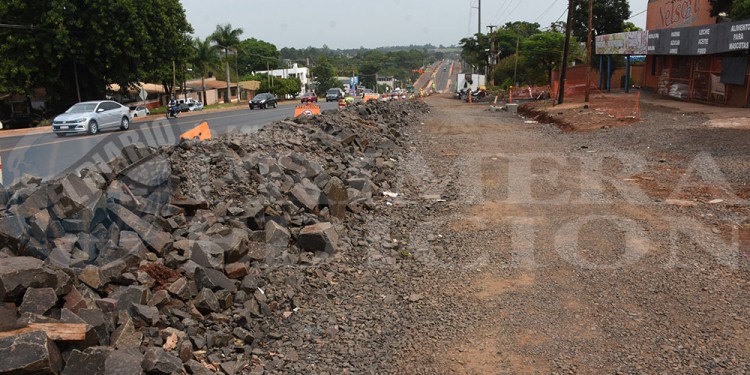 EN ESPERA. Solicitan que avancen las obras viales sobre la Quaranta.