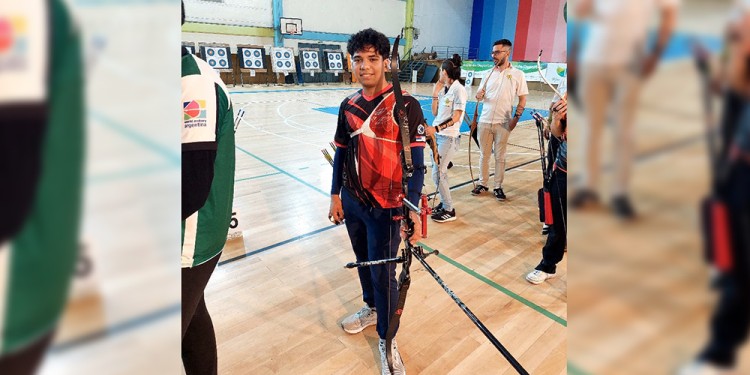 OTRA MÁS Y VAN... Juan Pablo finalizó tercero en Recurvo Sub 21.