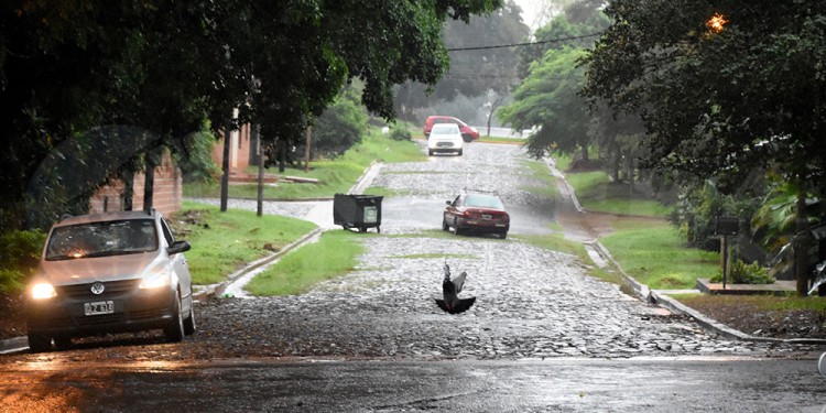 Galería: La intensa lluvia, protagonista de la jornada electoral en Misiones
