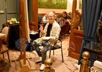 Alberto Mathot: “Me gusta pintar en vivo porque surge el contacto con la gente”