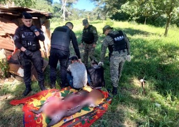 Arrestaron a dos cazadores cuando faenaban un carpincho en Candelaria