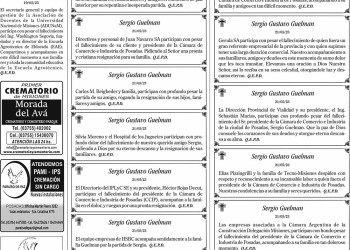 Fúnebres del Martes 23 de Mayo de 2023