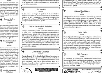 Fúnebres del Martes 30 de Mayo de 2023