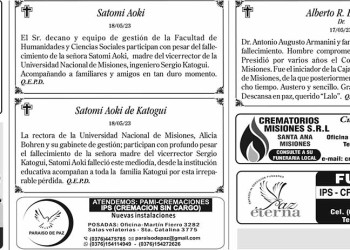 Fúnebres del Viernes 19 de Mayo de 2023