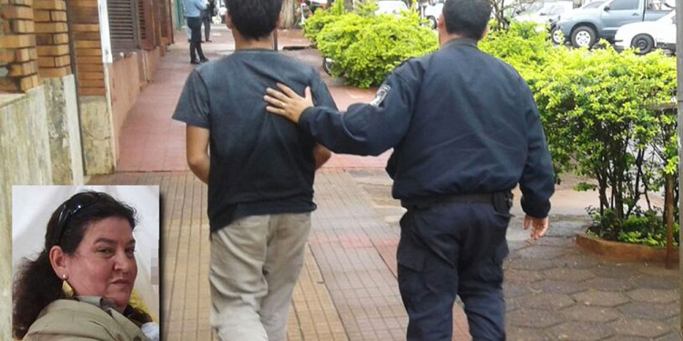 MADRE E HIJO. Isabel Domínguez Huzi y Alfredo Remskij, acusado de matarla.