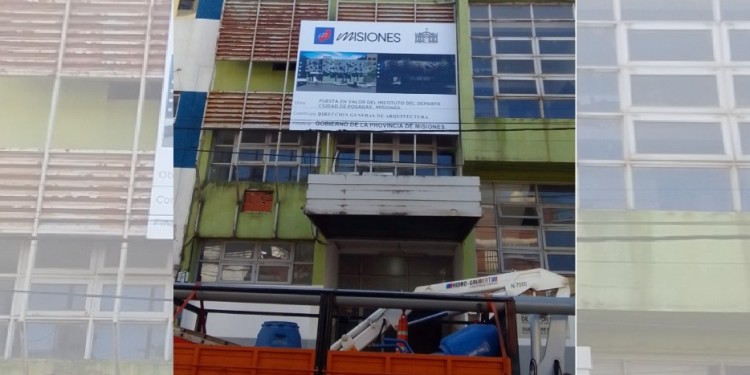 EN VALOR. El Instituto del Deporte comenzó con las obras de remodelación.
