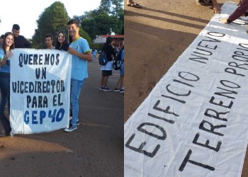 Padres de alumnos del CEP 40 cortaron el cruce de las rutas provinciales 17 y 20