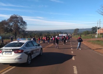 Corte total de la ruta 14 en Campo Viera