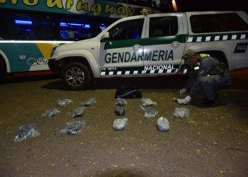 En distintos operativos, Gendarmería secuestró droga y cubiertas de contrabando