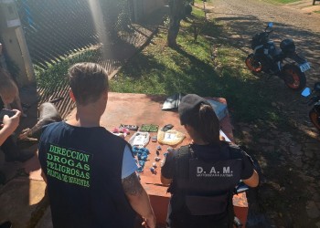 Garupá: arrojó una mochila con marihuana y huyó