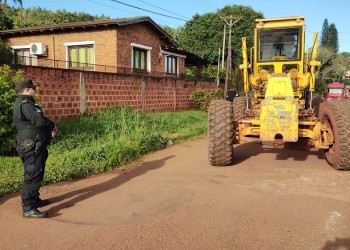 Peatón murió atropellado por una motoniveladora municipal