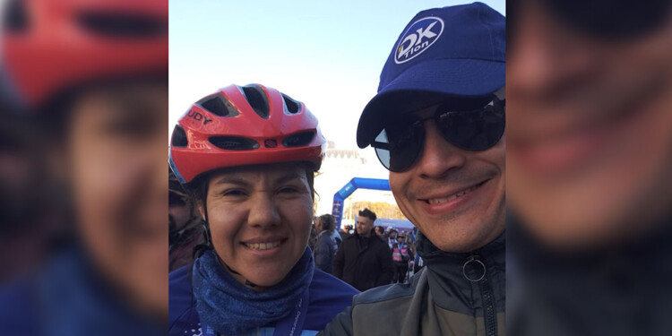 TIERRA COLORADA. Delgado y Kachuk, dos de los misioneros presentes en la competencia. (Gentileza D. Kachuk)