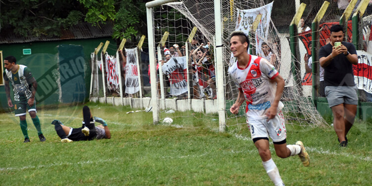 ARTILLERO. Yamil Cáceres llegó como uno de los refuerzos de La Franja y está pagando la confianza con goles.