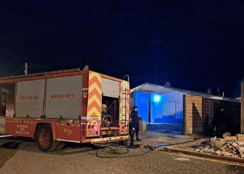 Incendio en la madrugada posadeña