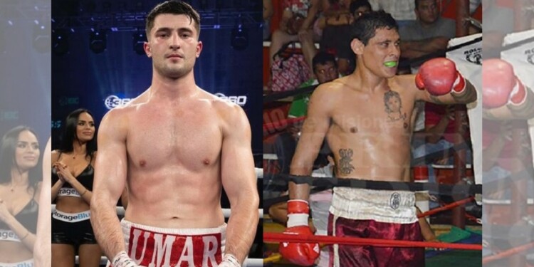 FRENTE A FRENTE. “La Cobra” Andino (derecha) el austríaco Umar Dzambekov