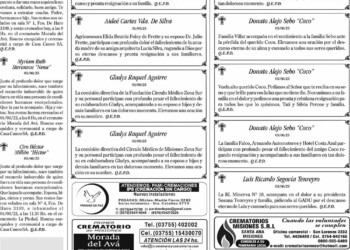 Fúnebres del Martes 6 de Junio de 2023