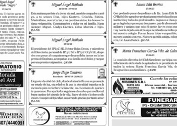 Fúnebres del Miércoles 28 de Junio de 2023