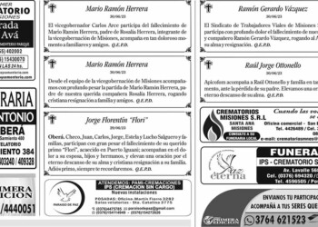 Fúnebres del Sábado 1 de Julio de 2023