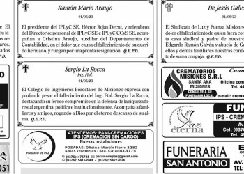 Fúnebres del Sábado 3 de Junio de 2023