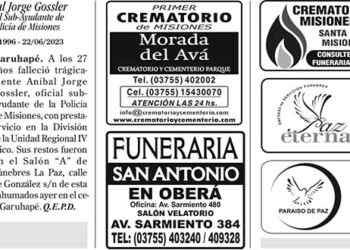 Fúnebres del Sábado 24 de Junio de 2023