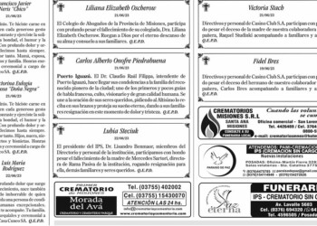 Fúnebres del 23 de Junio de 2023